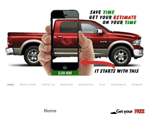 Tablet Screenshot of ajcollisionrepair.com